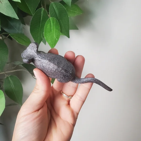 Cast Iron Mouse Paperweight Farmhouse Primitive Decor Small - Picture 5 of 8